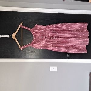 Anthropologie Mauve Hudson Midi Dress Size 14